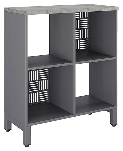 Стеллажная система КОБОР SQ-2Х2 graphite/chicago