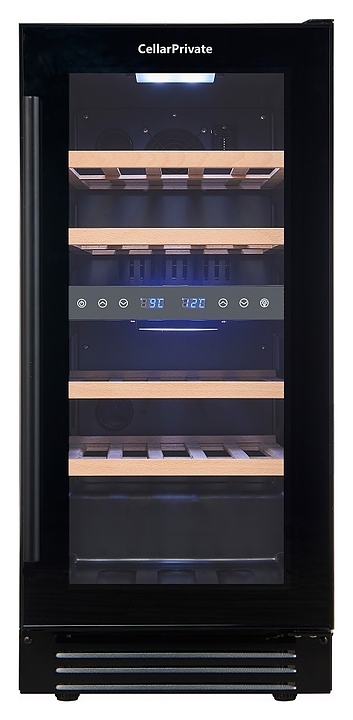 Винный шкаф Cellar Private CP027-2TB черная дверь