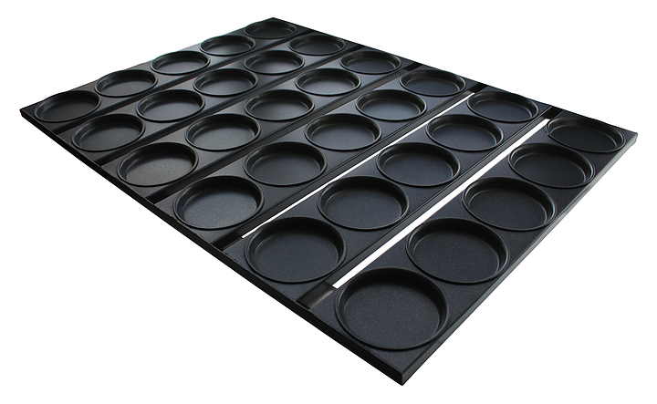 Противень для бургеров ЦПО 600х800х19 мм 30 ячеек d=105 мм