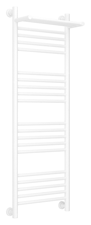 Полотенцесушитель водяной Сунержа Богема с полкой+ 120x40 см матовый белый