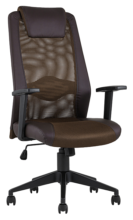 Кресло офисное TopChairs Studio коричневое