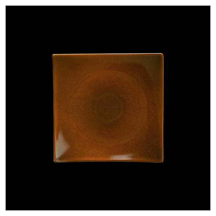 Тарелка Corone Cocorita XSY2144 20х20 см (фарфор) квадратная оранжевая