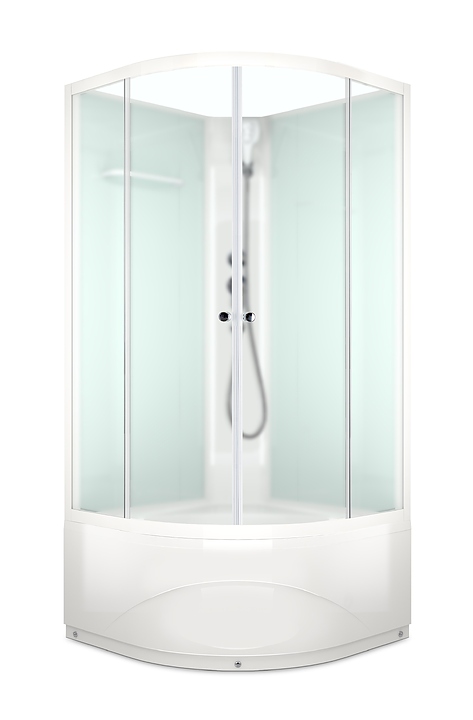 Душевая кабина без крыши Domani-Spa Eco Delight 88 high DS01EcD88HWM00 80х80 см