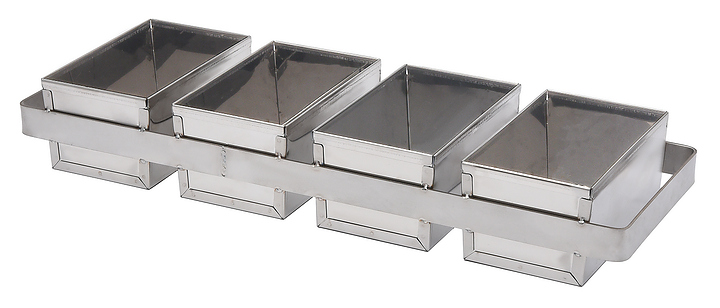 Форма хлебная ЦПО 100х135х100 мм 4-секционная