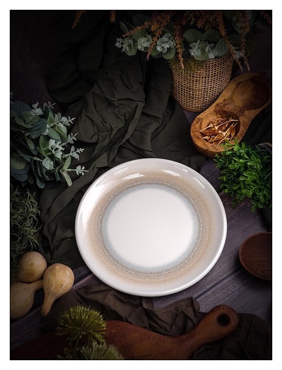 Тарелка мелкая Porland Pioli Venus 18ML21 PL d=21 см (фарфор)