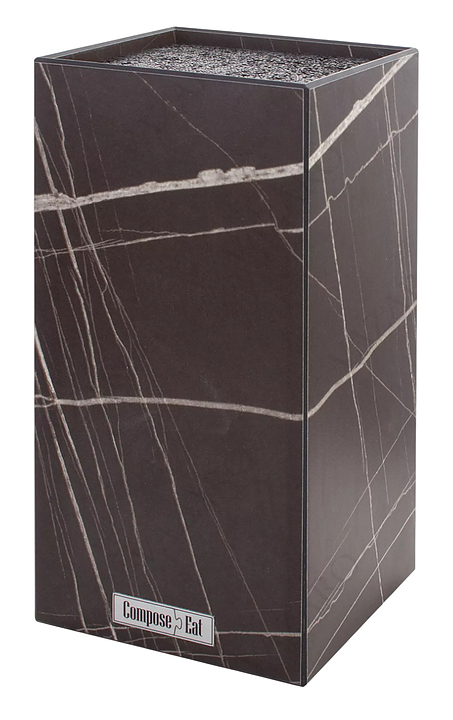 Подставка для кухонных ножей ComposeEat Elegance PDN113079OA4 11х11х24 см, мрамор Сахара Brown