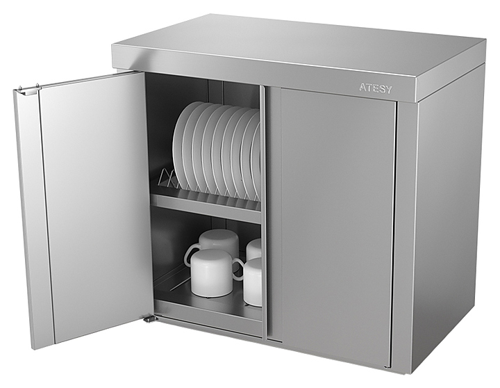 Полка настенная для тарелок и стаканов ATESY ПЗТ-С-800.420.670-02-Р