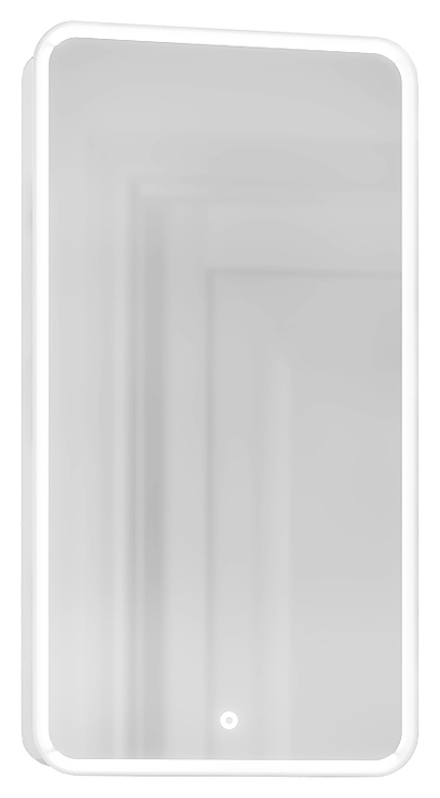 Шкаф зеркальный Jorno Pastel 46 Pas.03.46/W, белый жемчуг