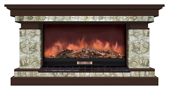 Камин Glenrich Брайтон P 86 Карелия дуб 46