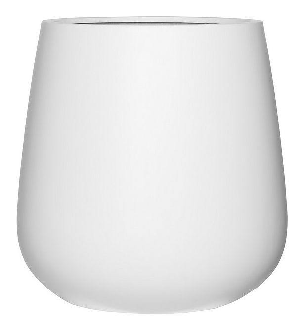 Кашпо Pottery Pots Pax (66х67 см) белое глянцевое