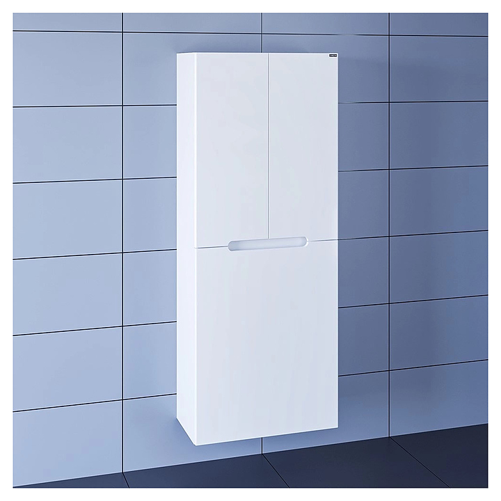 Шкаф-пенал СаНта Лондон 60 подвесной, с бельевой корзиной