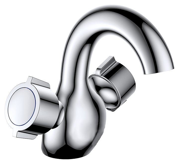 Смеситель для раковины D&K Hessen Torhall DA1412141 хром