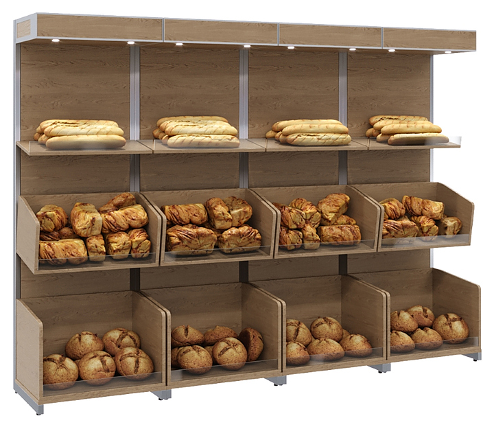 Стеллаж пристенный Carboma S6-20 02 1007 ольха