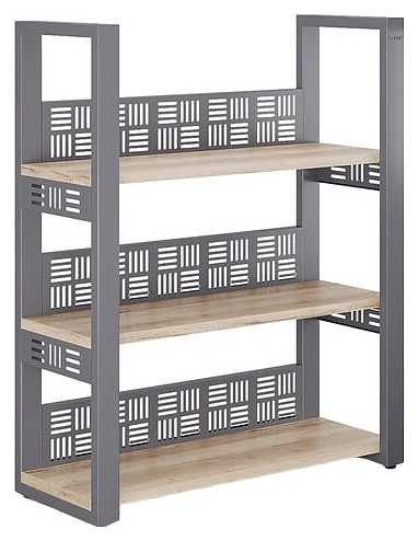 Стеллаж открытый КОБОР SО3-140/36 graphite/natural