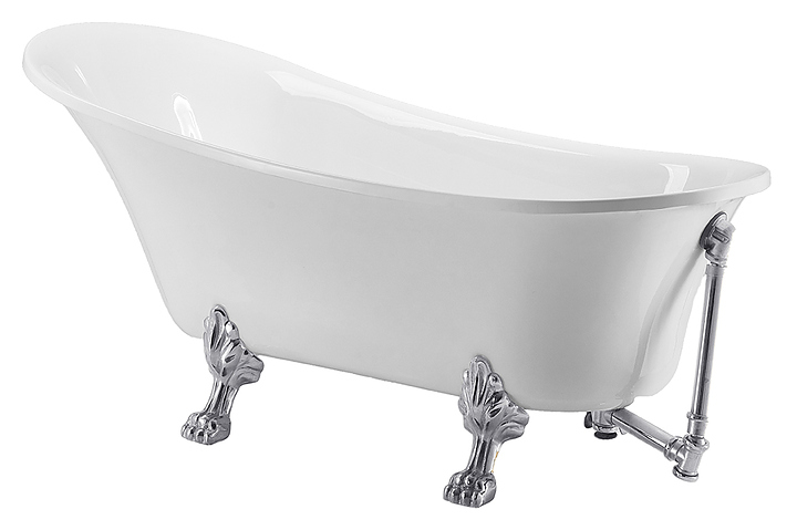 Ванна Grossman Retro GR-1002 162x71 см, акрил, белая глянцевая