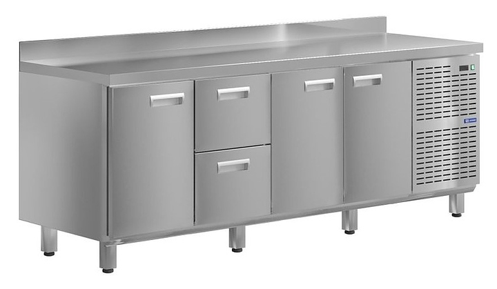 Стол холодильный KAYMAN КСХ-1211/60 (3 двери, 2 ящика)