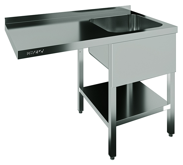 Ванна моечная Restoinox ВМЦРК/1-12/7-БП крыло под посудомойку