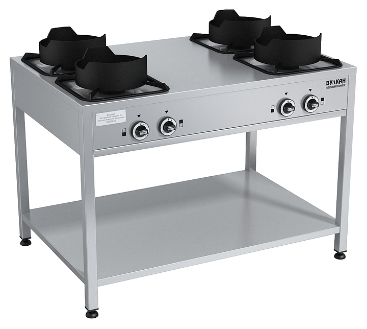 Плита газовая Вулкан KSB04 8158 WOK