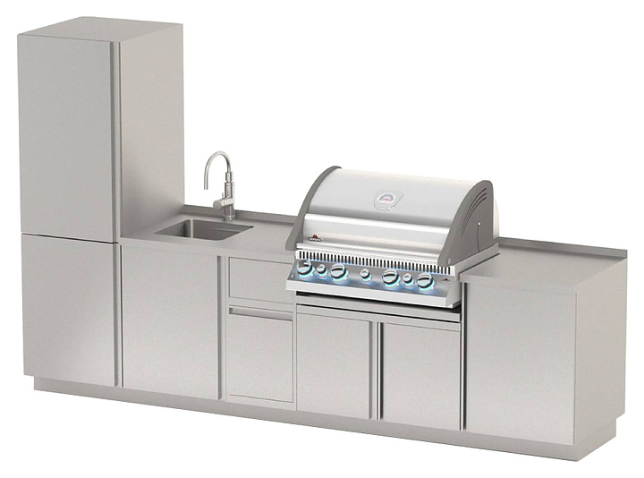 Модульная кухня для встраиваемого гриля КАМИК Эмма 3323*610*890