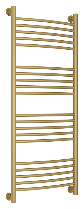 Полотенцесушитель водяной Сунержа Богема+ 120x50 см с выгнутой перемычкой, матовое золото