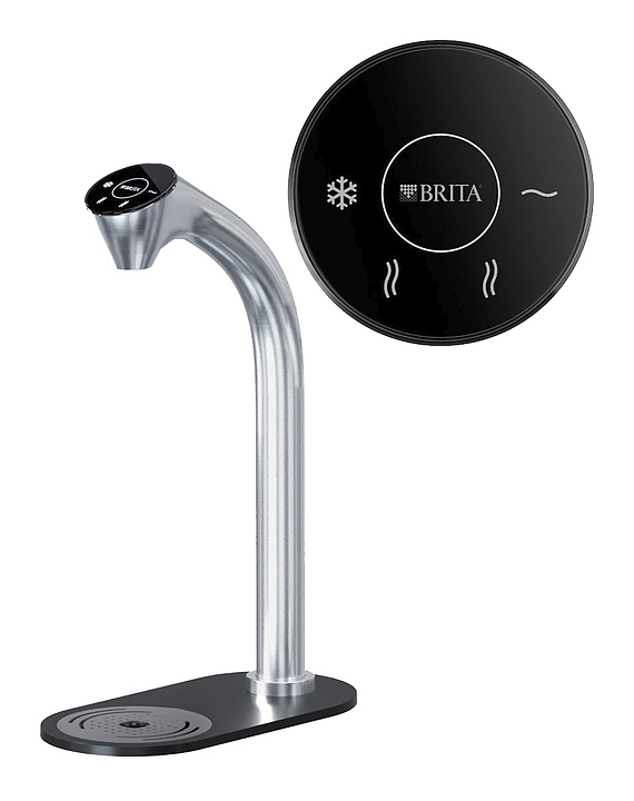 Система подачи воды встраиваемая Brita Extra C-Shape still + hot (высокий кран, средний бойлер)