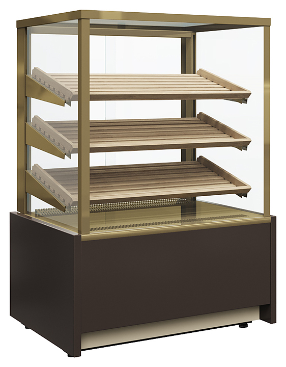 Витрина хлебная Carboma KC70 N 1,3-2 Light (0102-0109, шоколад / золото)