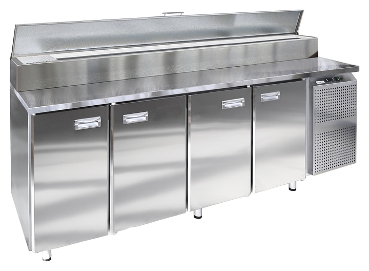 Стол холодильный для пиццы Finist СХСпц-700-4(1/6) (боковой холодильный агрегат)