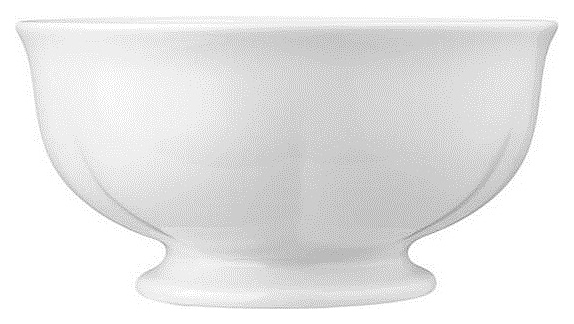 Салатник Noble Bella 401504 1120 мл d=18 см h=9,1 см (фарфор) белый
