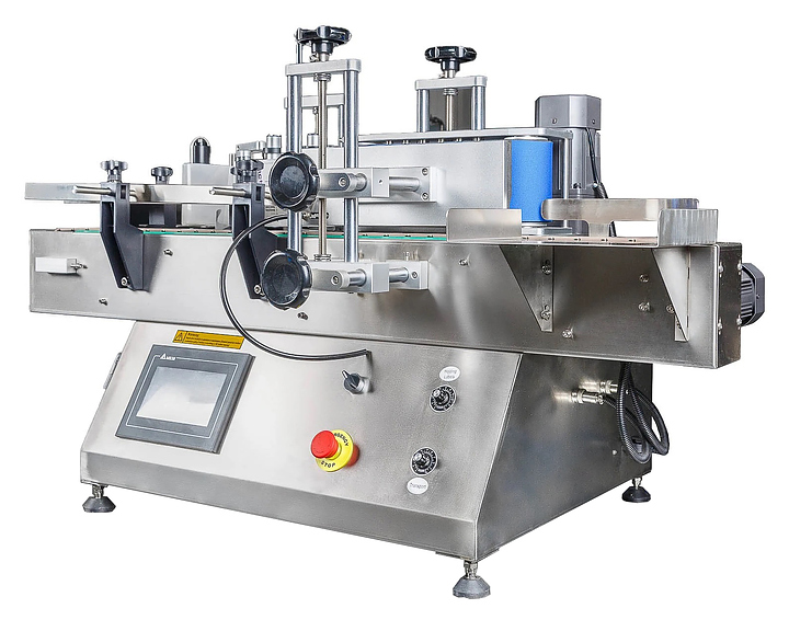 Этикетировщик автоматический Hualian HLMT-130D для круглой тары с датером