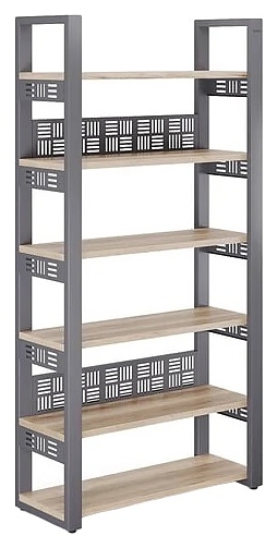 Стеллаж открытый КОБОР SO6-120/36 graphite/natural