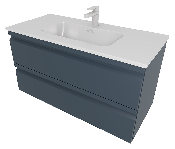 Тумба под раковину Aquatek Вега AQ77100-MG 100 см, серая