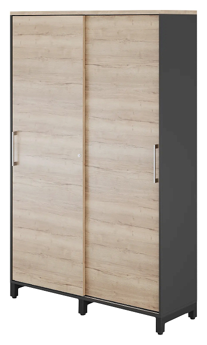 Шкаф для одежды КОБОР HKG/5-120/40/M black/natural