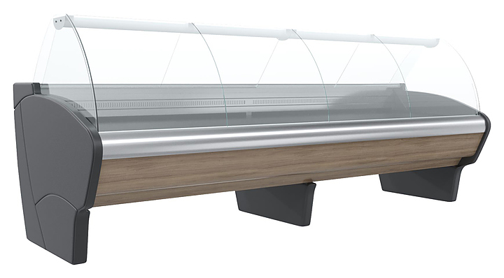 Витрина холодильная Carboma Bavaria G110 SV 2,5-1-1 (ВХСр-2,5 Bavaria G110) (статика, выносной агрегат, без боковин)