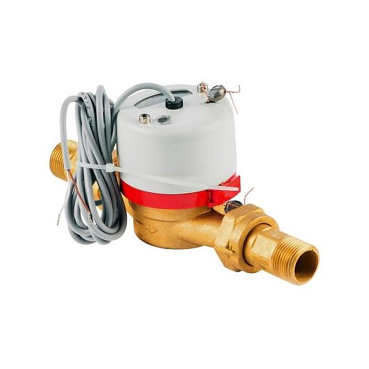 Счётчик горячей воды крыльчатый одноструйный Ду 20 Ру16 Qn=2,5 м3/час 95С L=130мм резьба импульсный Б/К ВСТ Тепловодомер