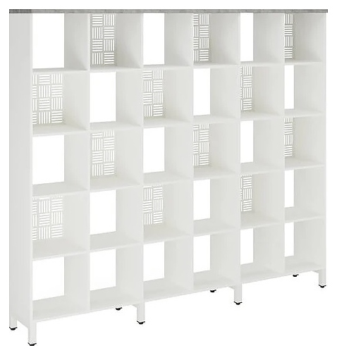 Стеллажная система КОБОР SQ-5X6 white/chicago