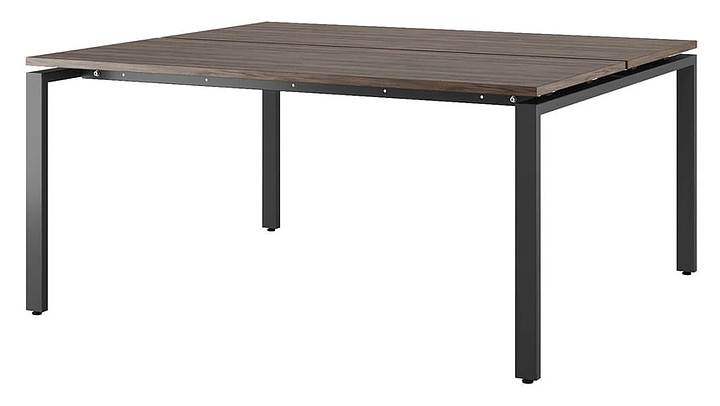 Стол офисный КОБОР P/2-100/120 black/charlston