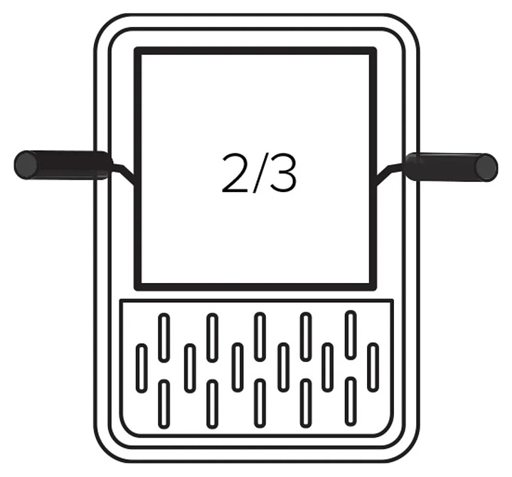 Корзина для макароноварки Giorik 2003075 GN2/3 298x334x215 мм