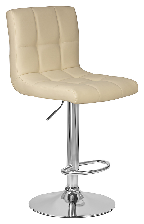 Стул барный DOBRIN 5006-LM CANDY (кремовый, хромированная сталь)