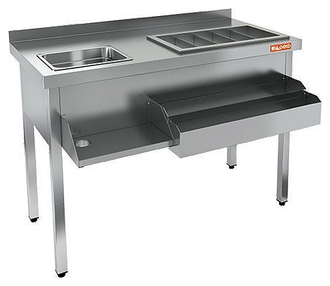 Барная станция HICOLD НКС-10/7БПК с бортом