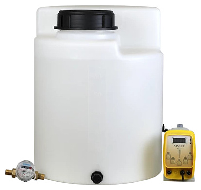 Комплекс дозирования SpaceAqua Dose 803-IMP, емкость 60 л, счетчик Dn15