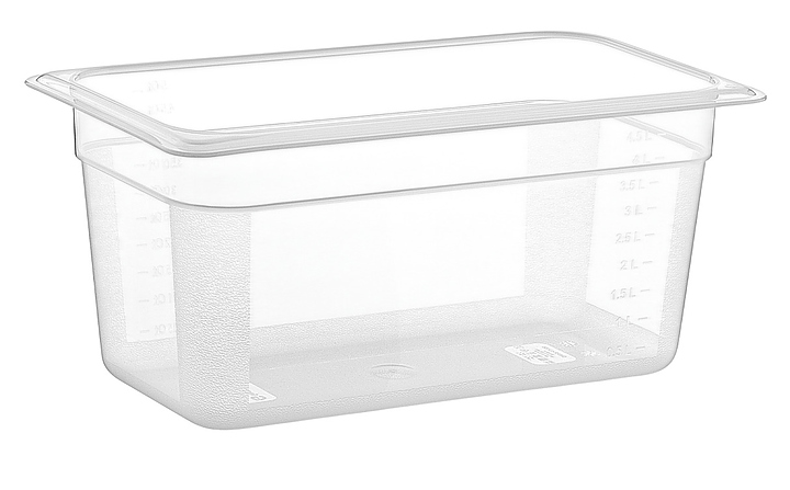 Гастроемкость Gastroplast 79766 GN 1/3-150 (325x176х150 мм) 5.3 л поликарбонат, прозрачный