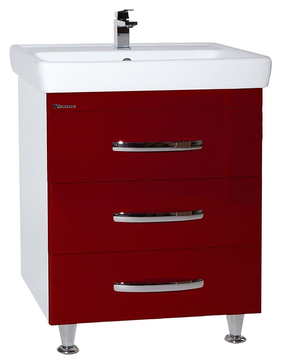 Тумба Bellezza Рокко 70 напольная, под раковину Dreja Q 70, красная