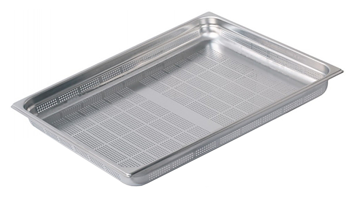 Гастроемкость Pujadas 211.502 GN 2/1-150 (650x530х150) перф., нерж. сталь