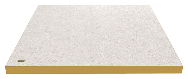 Столешница Sheffilton SHT-ТT 90/90 (МДФ / HPL) квадратная сахара с тиснением гранит / золото