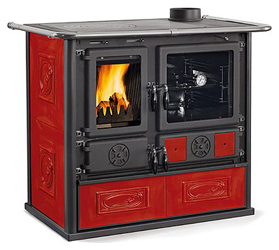 Отопительно-варочная печь La Nordica Rosa Liberty (бордовый)