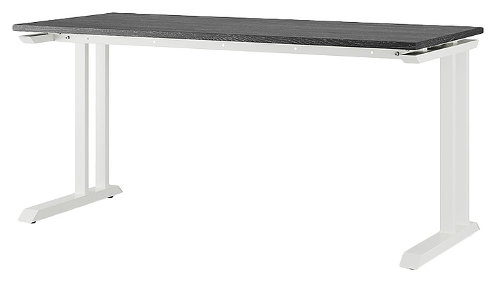 Стол офисный КОБОР L1-160/80 white/glazed