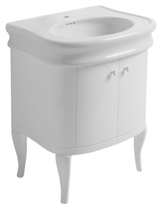 Тумба под раковину SIMAS Lante LAM70 bi 59х46.5х75, белый глянец