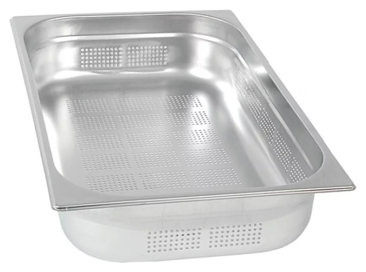 Гастроемкость VX-S DJ21-150P GN 2/1-150, (650х530х150 мм) перф., нерж. сталь
