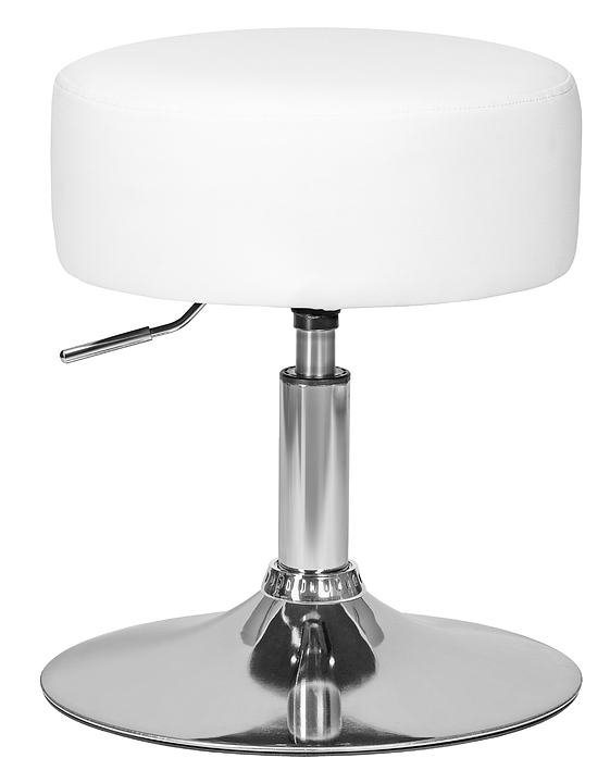 Пуф DOBRIN 2050-LM DANNY (белый, хром)