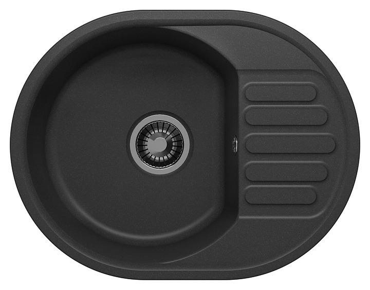 Мойка кухонная Polygran QuartzBond Bond-610 48х61 см, уголь